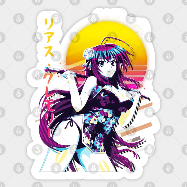 High School DxD - Rias Gremory Sticker by 80sRetro